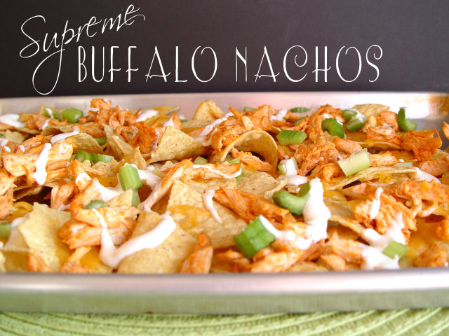 Supreme Buffalo Chicken Nachos