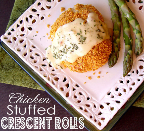 Chicken Stuffed Crescent Rolls