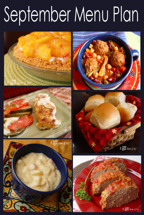 September Menu Plan 2012