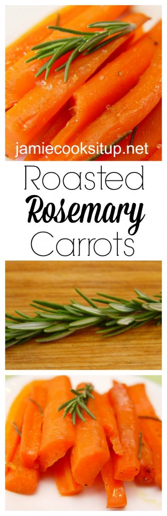 Raosted Rosemary Carrots from Jamie Cooks It Up!