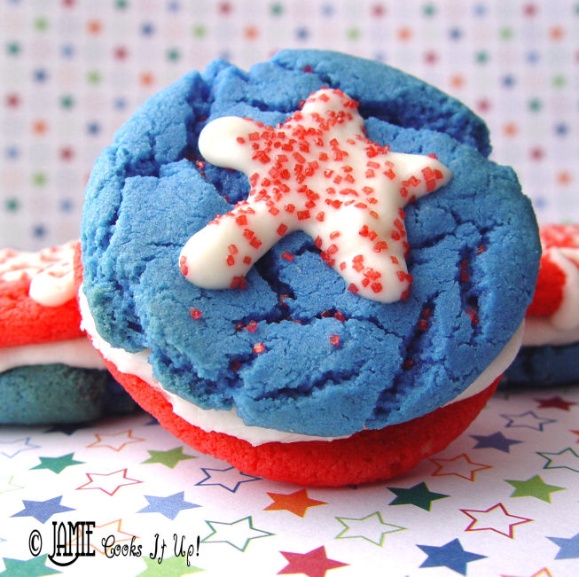 Red, White and Blue Cookies