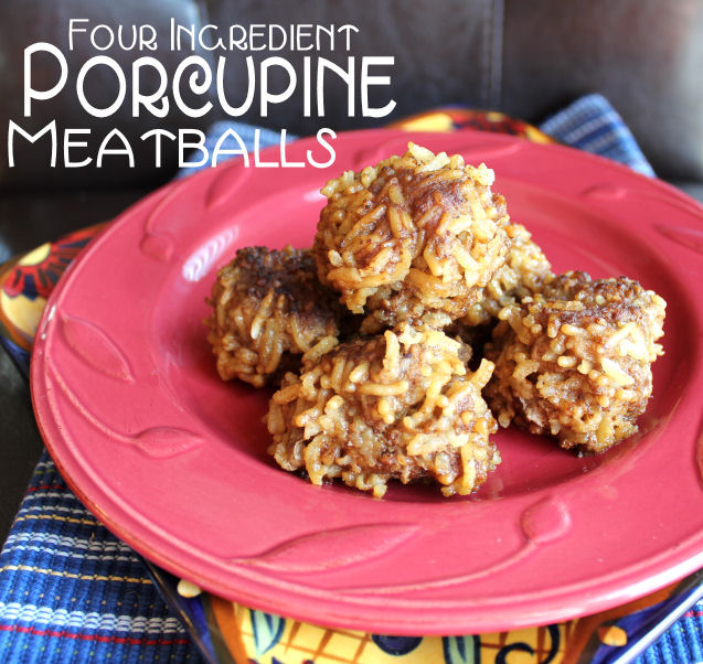 Four Ingredient Porcupine Meatballs