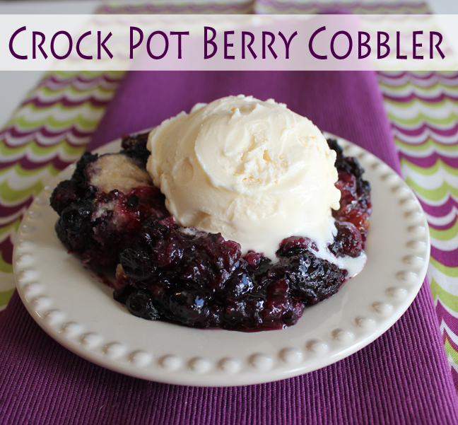 Crock Pot Berry Cobbler