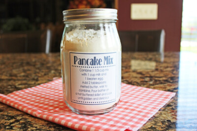 Homemade Pancake Mix with Printable Tags - Jamie Cooks It Up