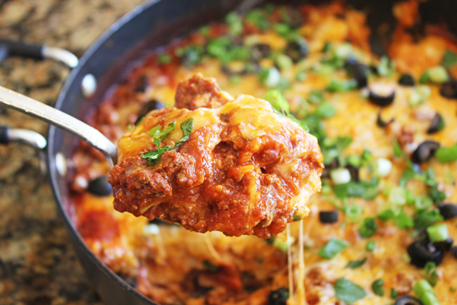 30 Minute Ground Beef Enchilada Skillet Dinner Jamie Cooks It Up!