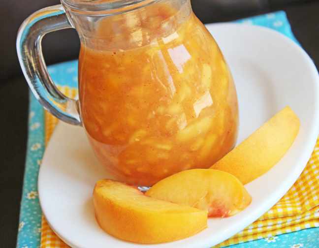 Fresh Peach Syrup!