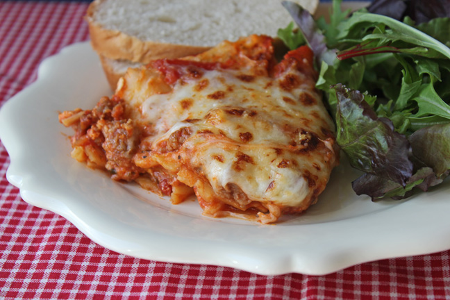 30 Minute Skillet Lasagna from Jamie Cooks It Up!