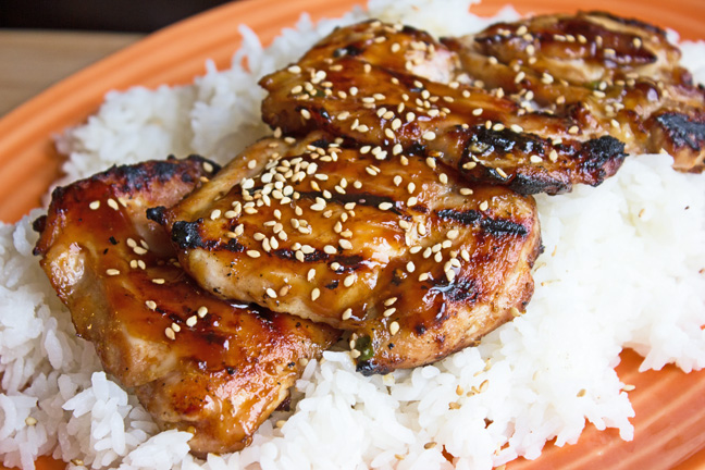 Grilled Teriyaki Chicken Thighs