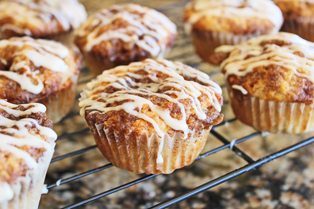 Cinnamon Roll Muffins from Jamie Cooks It Up!