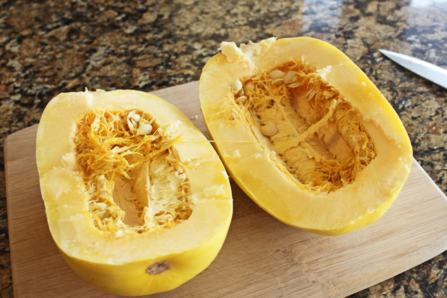 How to Roast Spaghetti Squash - Jamie Cooks It Up