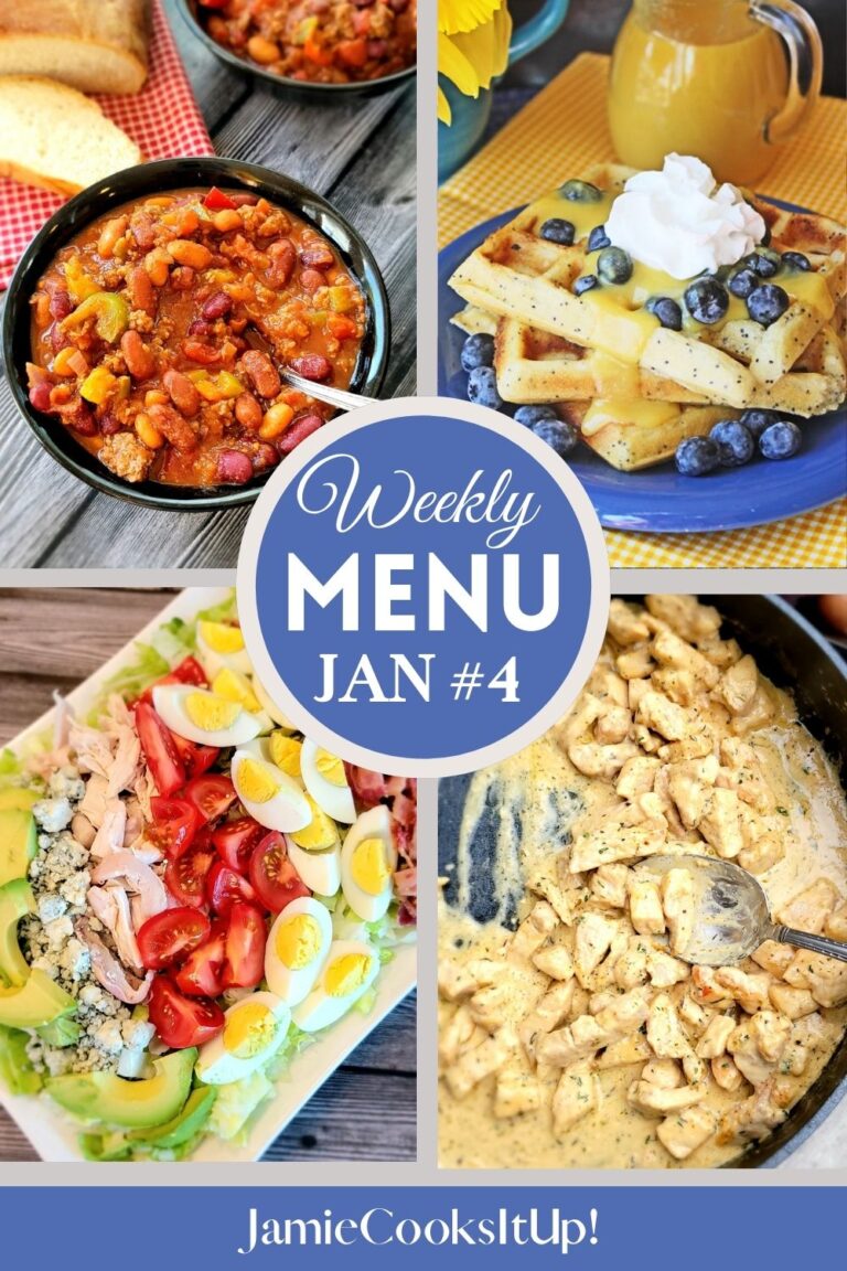 January Menu Plan, Week #4-2024 - Jamie Cooks It Up