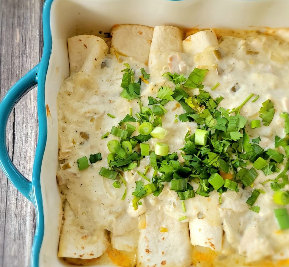 Rotisserie Chicken Enchiladas - Jamie Cooks It Up